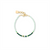 Bracelet Amulet Glamorous Green Gold