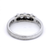 Diamond Bezel Set Dress Ring in White Gold