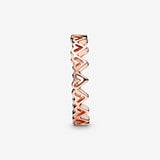 Hearts Pandora Rose ring