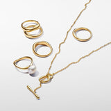 Organically Shaped Stacking Rings - 56