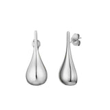 Sterling Silver Long Teardrop Earrings