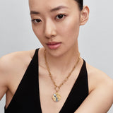 Pandora Aquarius Zodiac Oversized Medallion Charm