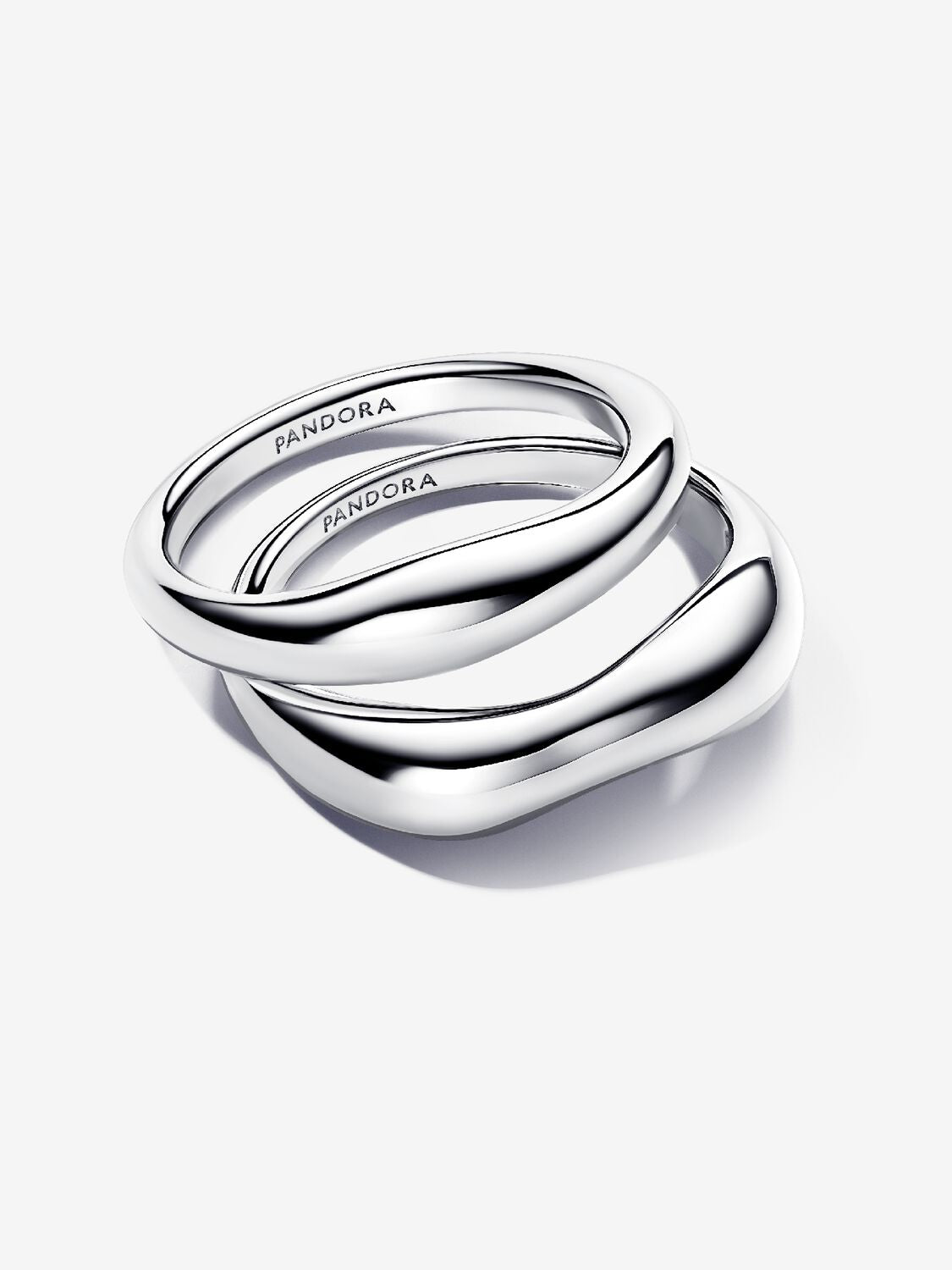 Pandora Organically Shaped Stacking Rings