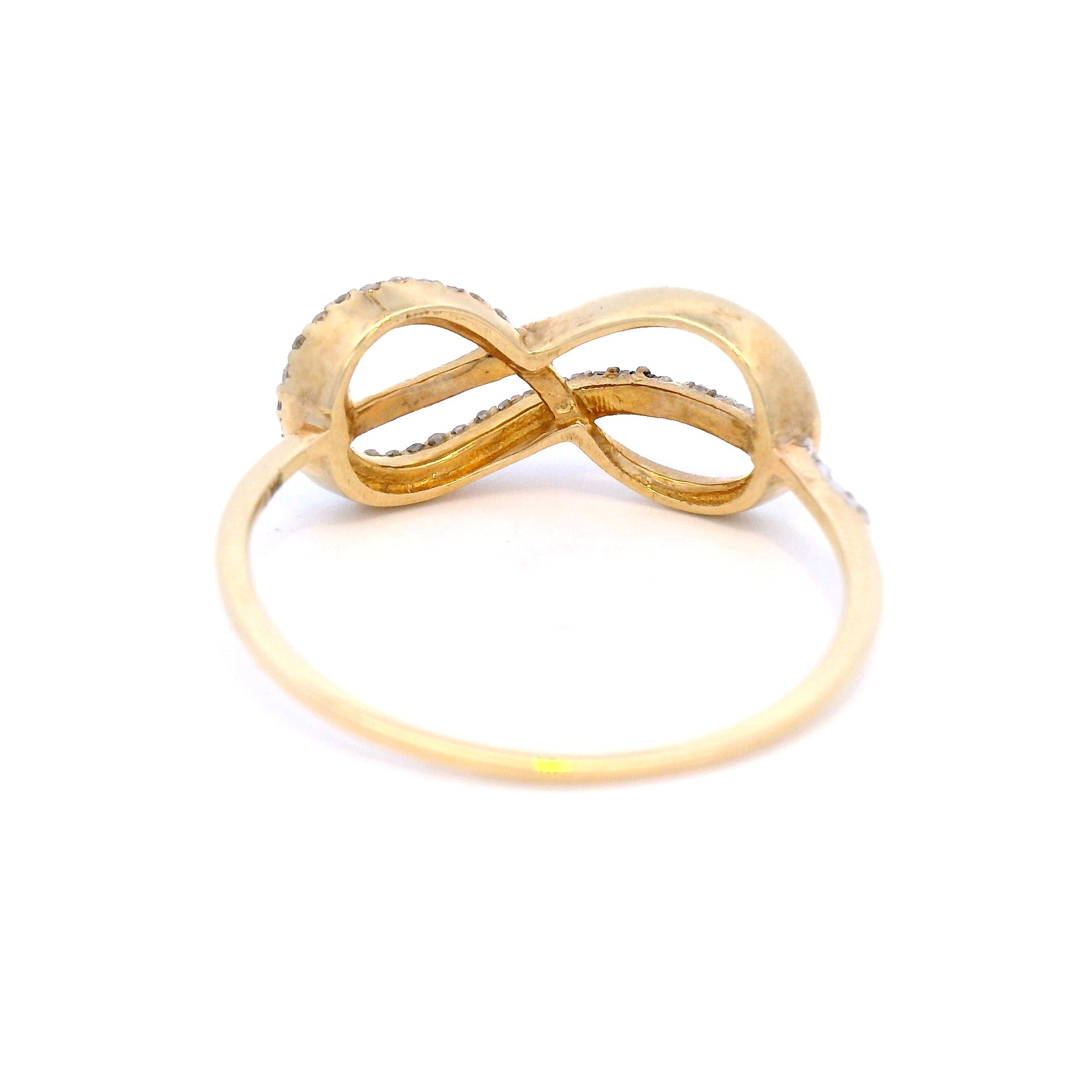 Diamond Infinity Set in Yellow Gold