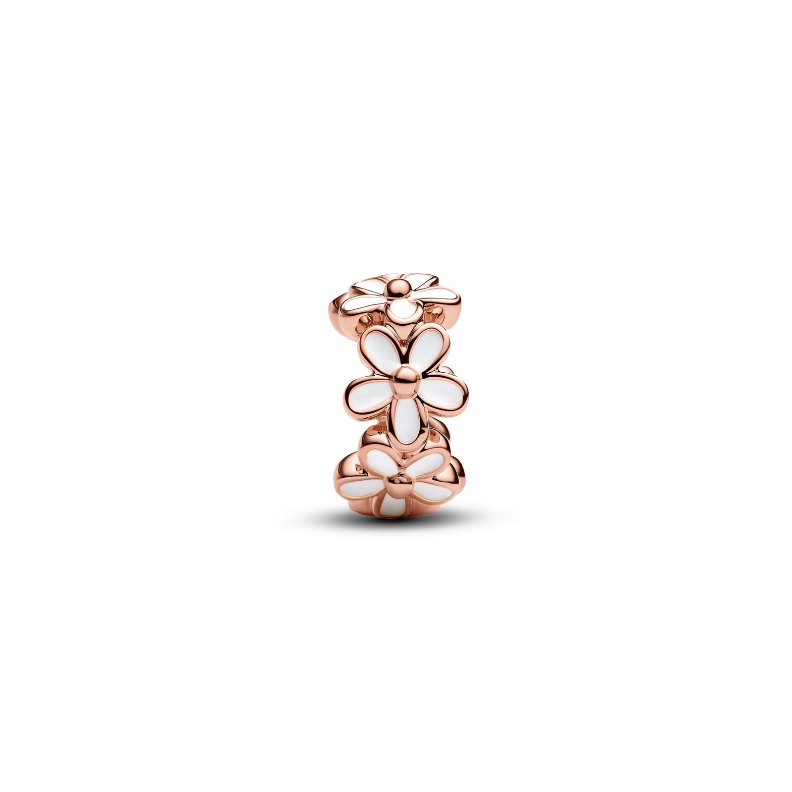 Pandora White Daisy Flower Spacer Charm