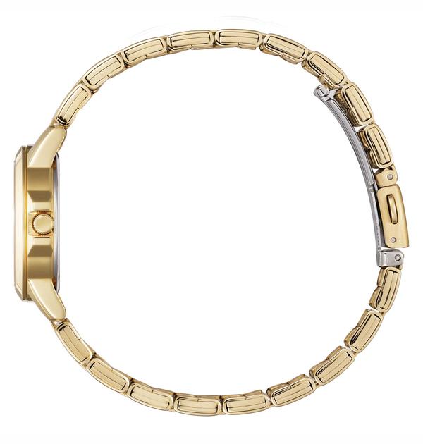 Ladies Citizen Gold Bracelet Watch with Black Dial