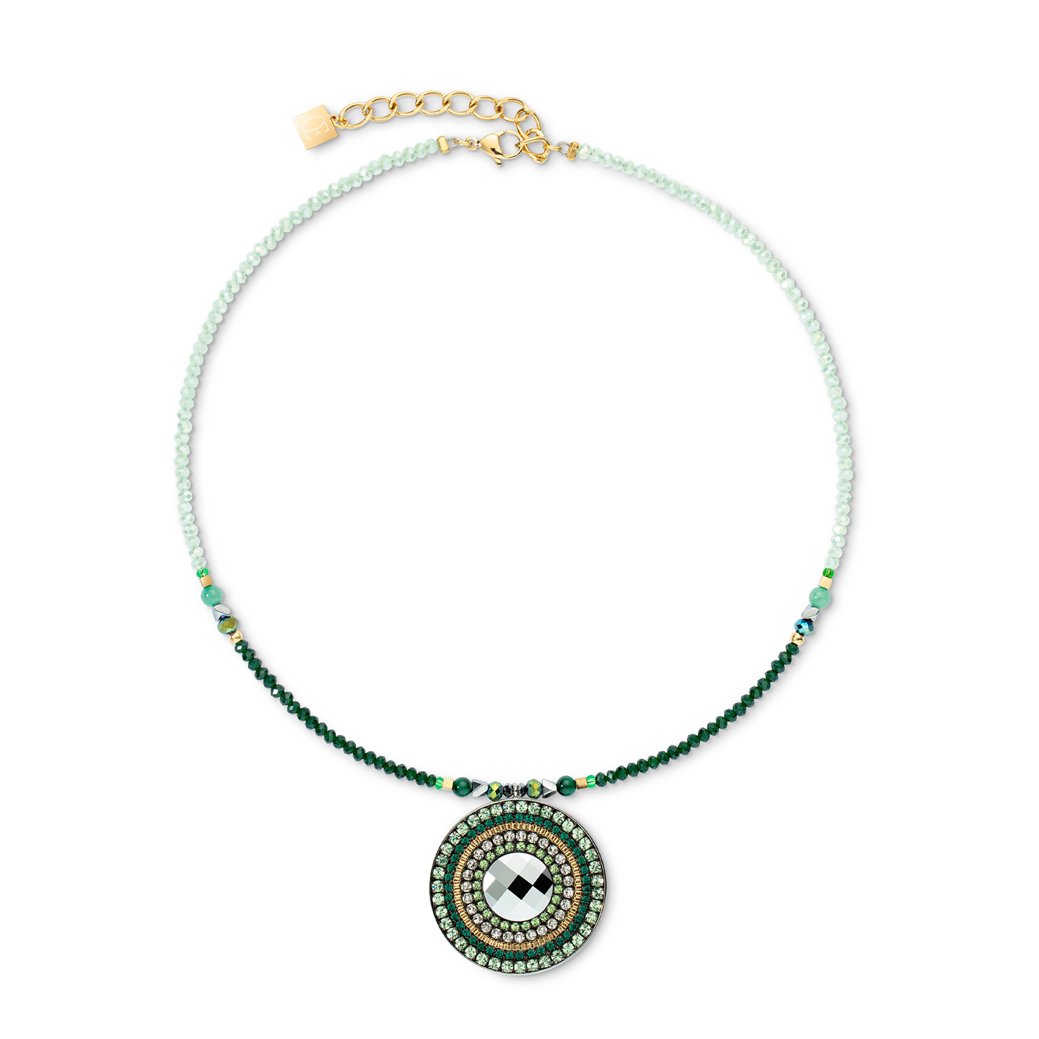 Coeur De Lion Glamorous Green Amulet Necklace