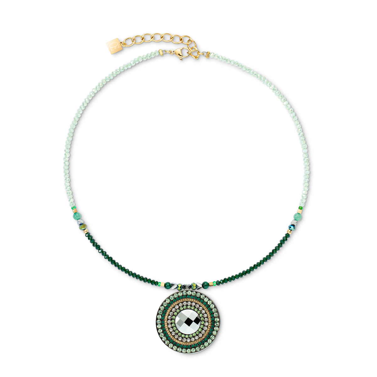 Coeur De Lion Glamorous Green Amulet Necklace