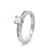 18ct White Gold 0.30ct Brilliant with Channel Set Shoulders