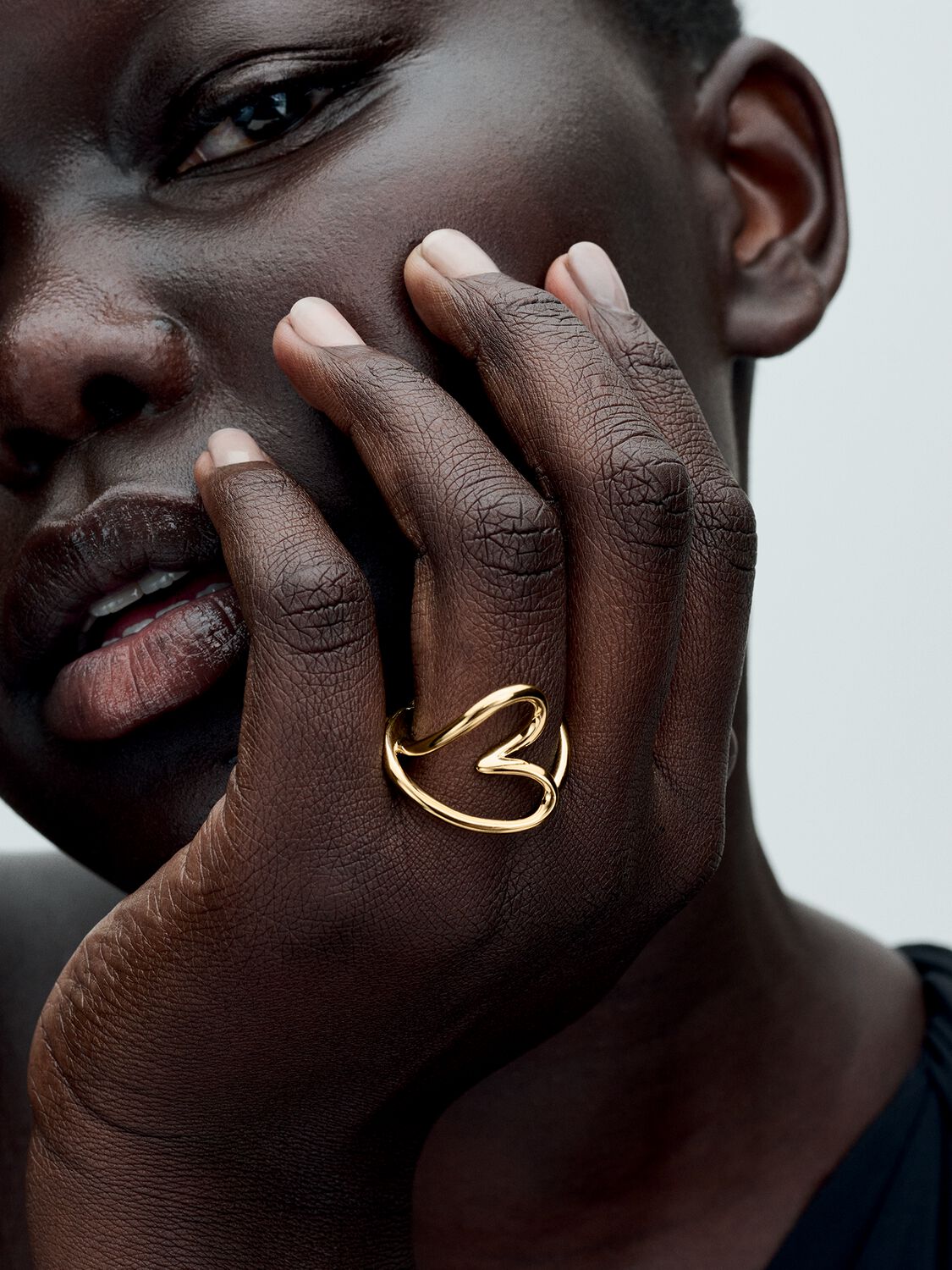 Organically Shaped Heart Ring