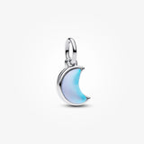 Pandora Crescent Moon Double Dangle Charm