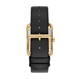 DKNY Iconic Women's Black Dial Leather Strap Watch