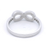 Diamond Set Infinity Ring in White Gold