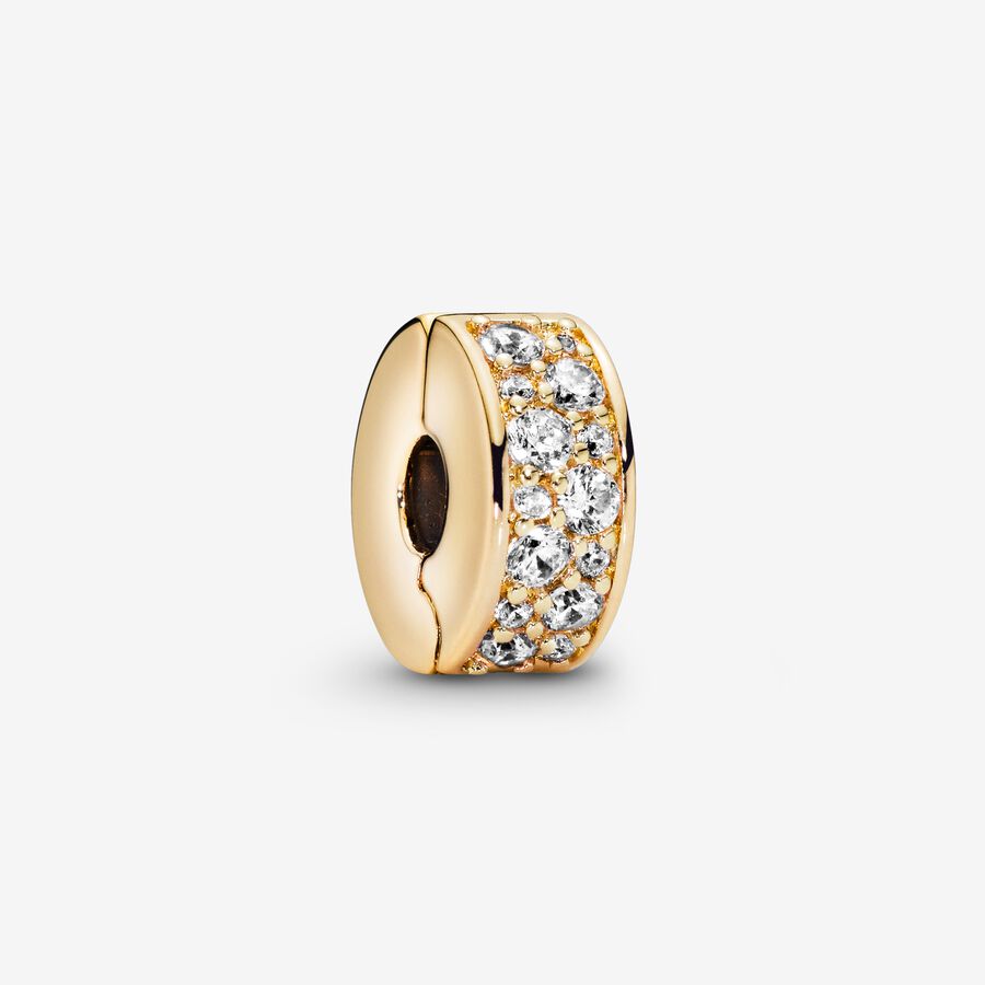 Transparent Pavé Gemstone Clip