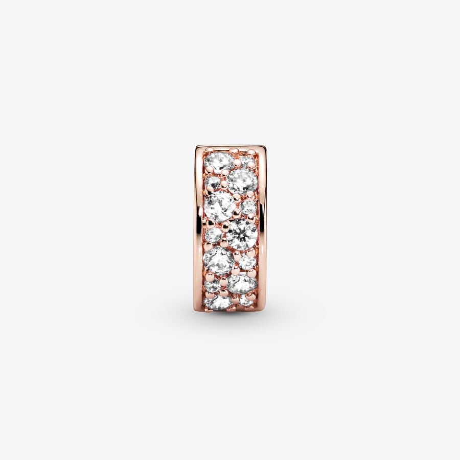 Clear Pavé Clip Charm