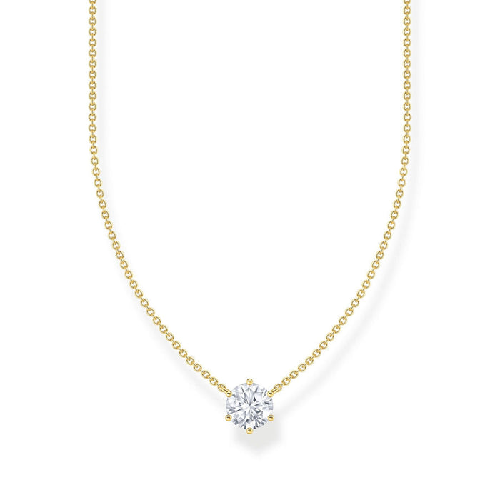 Thomas Sabo Necklace With White Zirconia Pendant