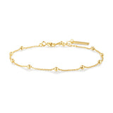 #4A CHIC SIL BEADED CHAIN B/L 16.5+2cm
