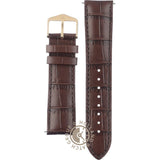 Hirsch Duke Brown Alligator Embossed Leather Watch Band