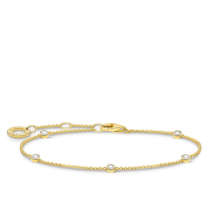 Thomas Sabo Charming White Stones Gold Bracelet 16-19cm