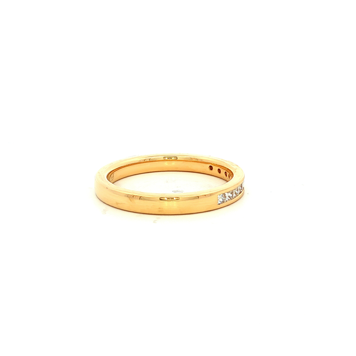 Princess Cut Diamond Ring in Yellow Gold