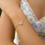 Ania Haie Gold Butterfly Pave Bracelet