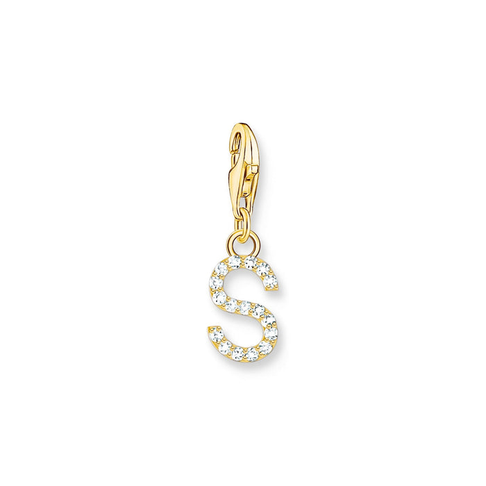 Thomas Sabo Charmista Pendant Letter S Gold Plated