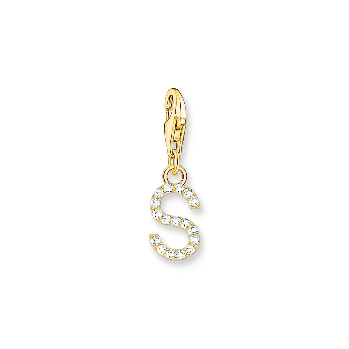 Thomas Sabo Charmista Pendant Letter S Gold Plated