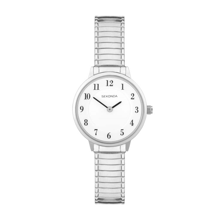 Sekonda Classic Womens Stainless Steel Watch White Dial Elegant Timepiece