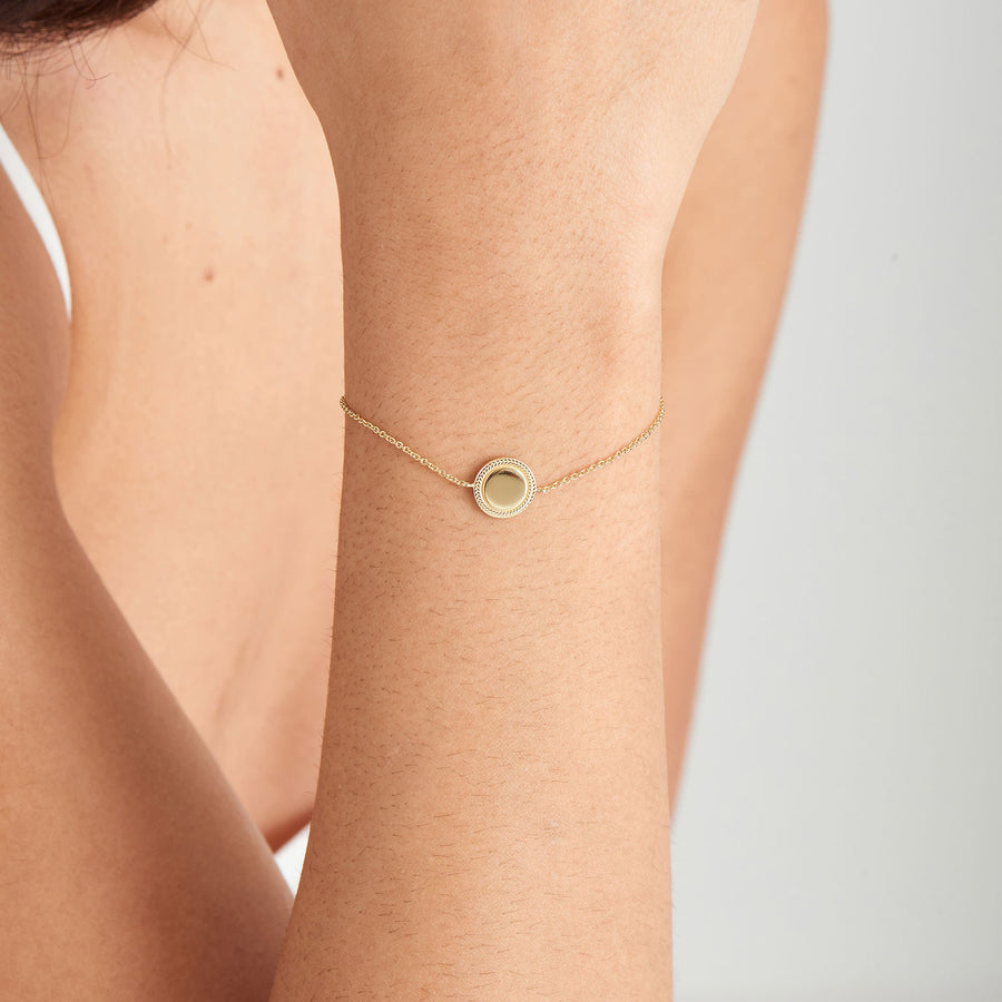 Ania Haie Ropes and Dreams Silver Disc Bracelet