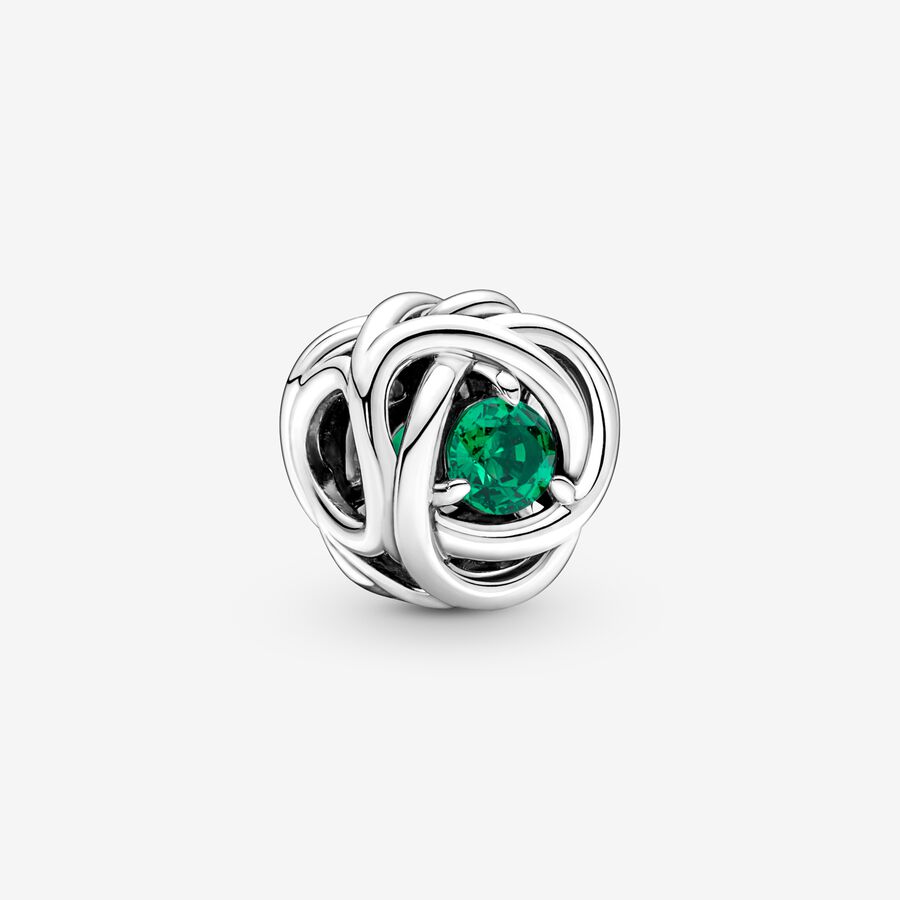Green Eternal Loop Charm