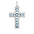 Thomas Sabo Silver Blue Stones Cross with Star Pendant