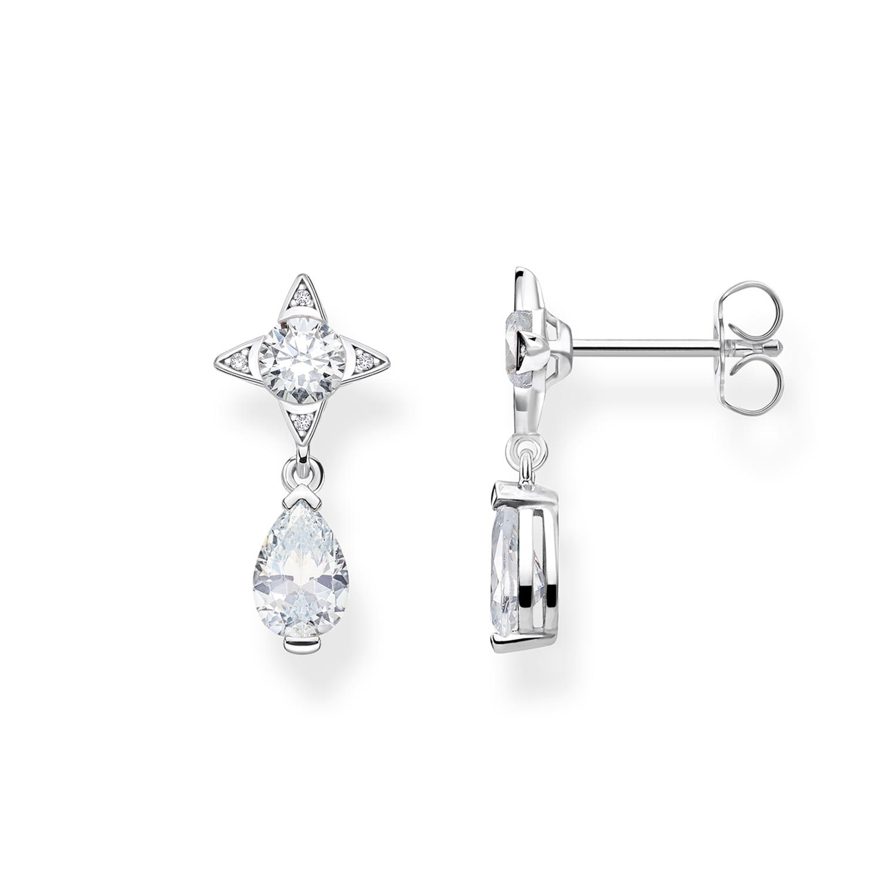 Thomas Sabo White Droplet Earrings