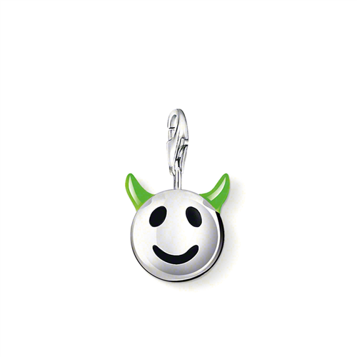 Thomas Sabo Smiley Green Horns Charm