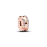 Pandora Double Lined Pavé Clip Charm