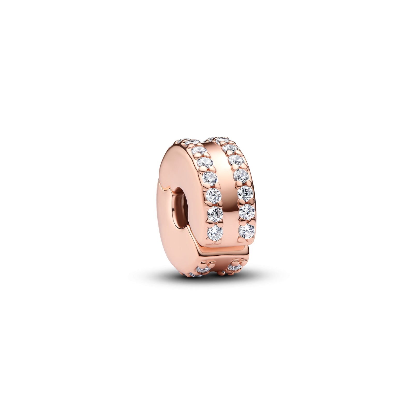 Pandora Double Lined Pavé Clip Charm