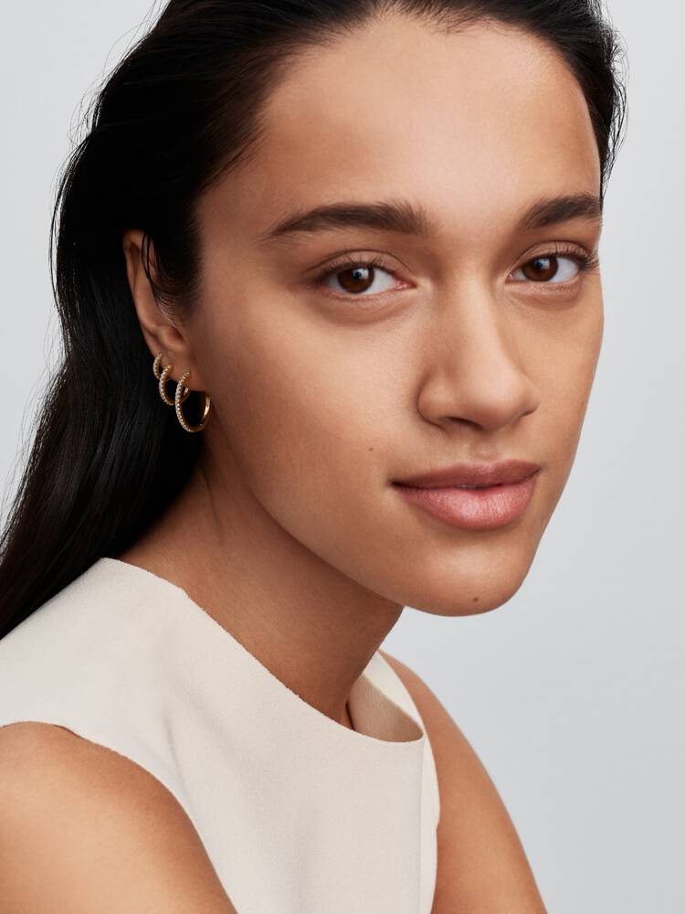 Pandora Sparkling Hoop Earrings