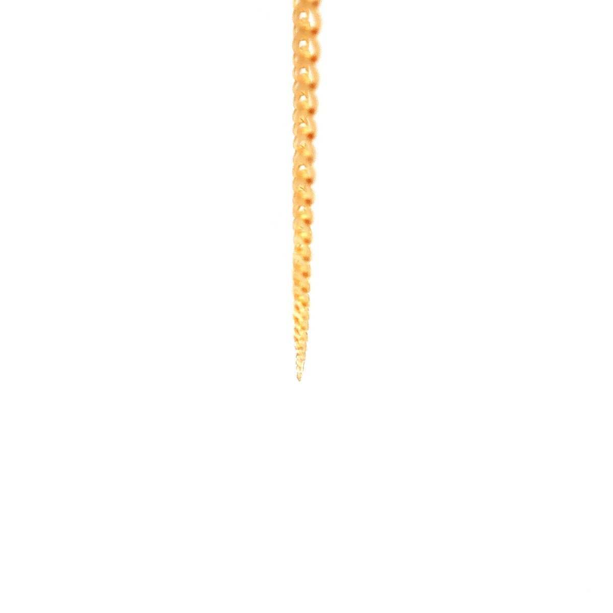 Super Flat Double Diamond Cut Curb Chain in Yellow Gold