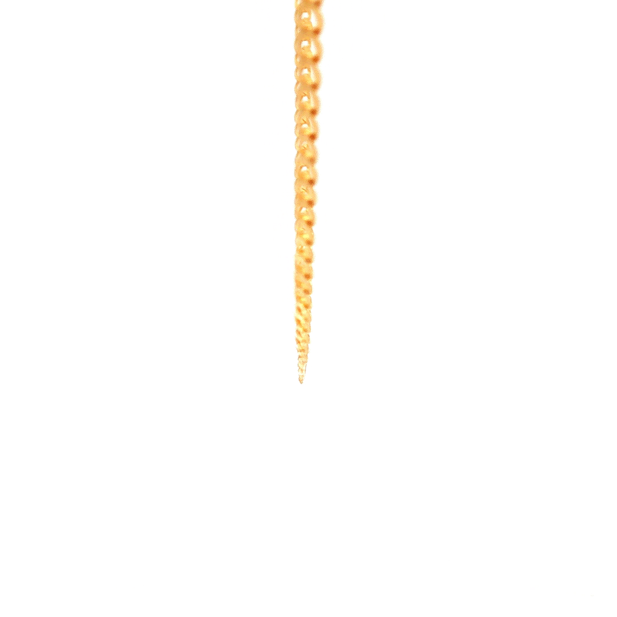 Super Flat Double Diamond Cut Curb Chain in Yellow Gold