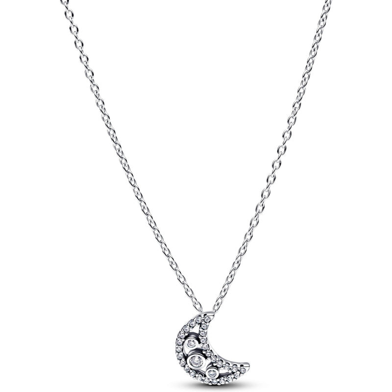 Pandora Crescent Moon Pendant Necklace