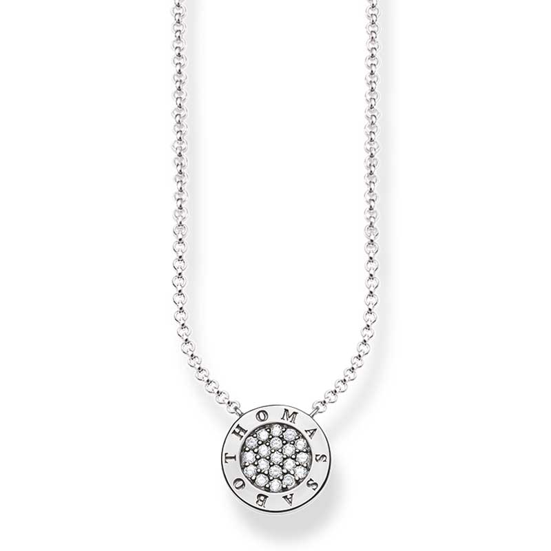 Thomas Sabo Sterling Silver “Classic Pave" Necklace 40-45cm