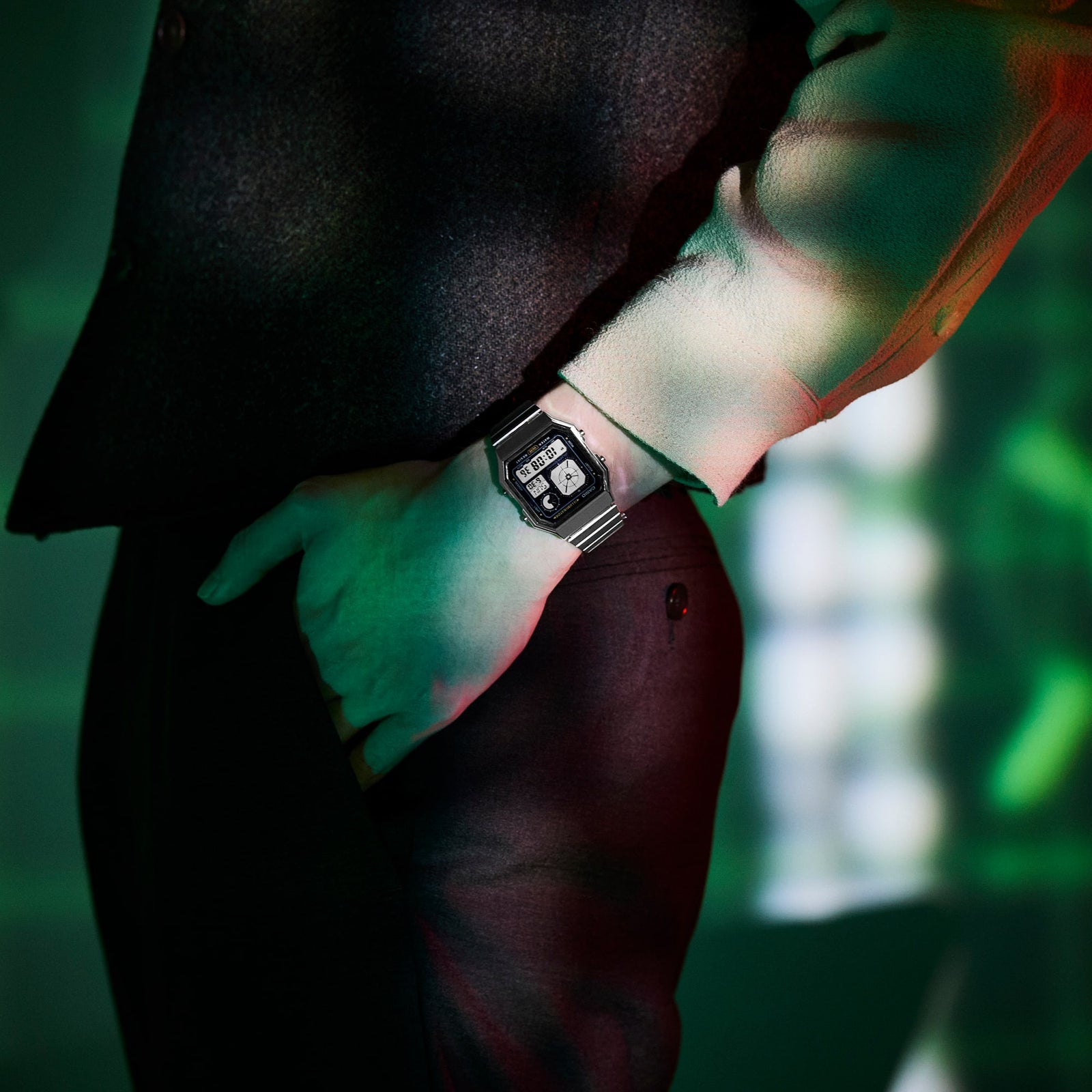 Casio Vintage Digital Stainless Steel Quartz A130WE-1A