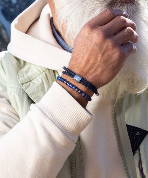 Brontide 6mm Lapis Lazuli | Silver (19cm)