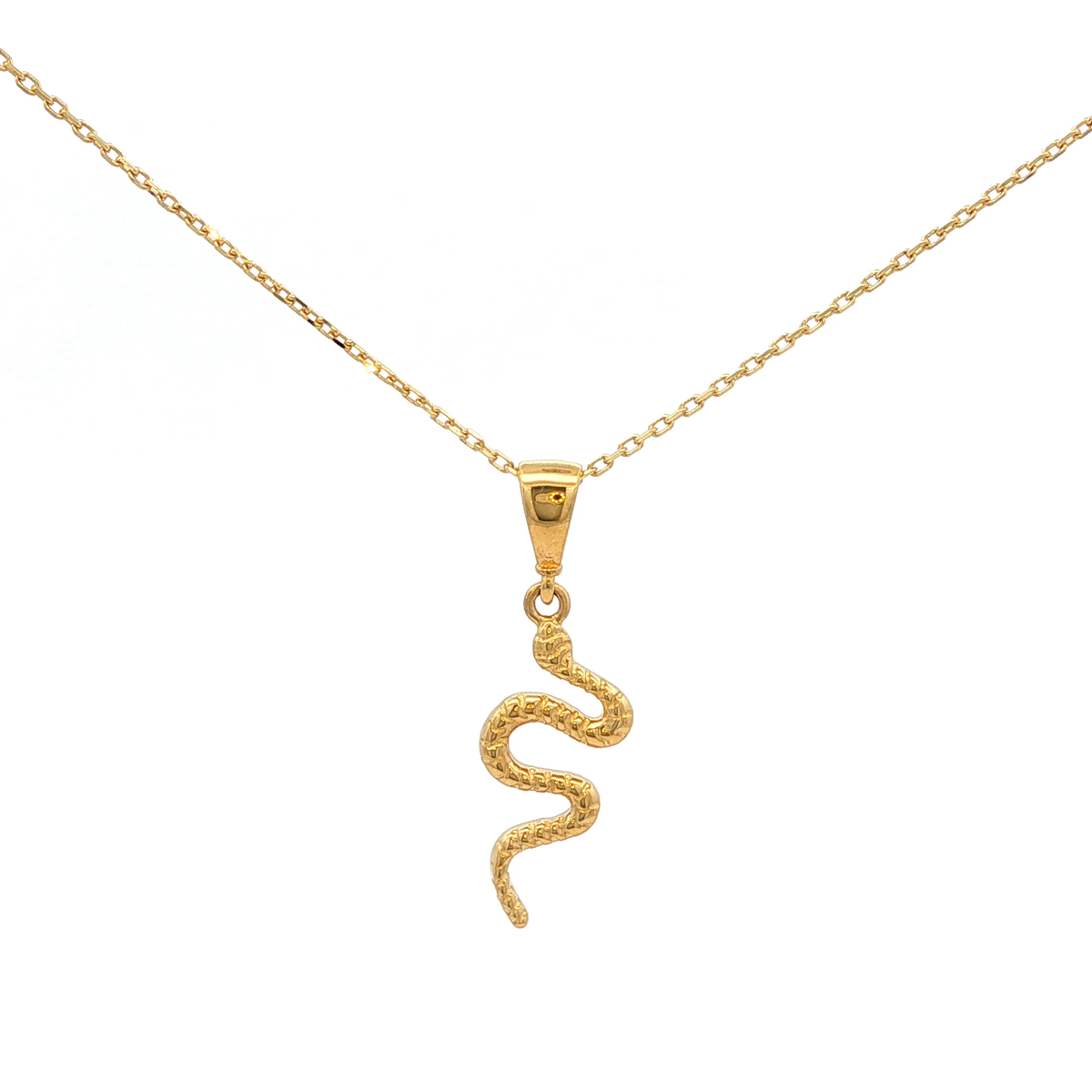 Snake Necklace in Yellow Gold