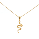 Snake Necklace in Yellow Gold
