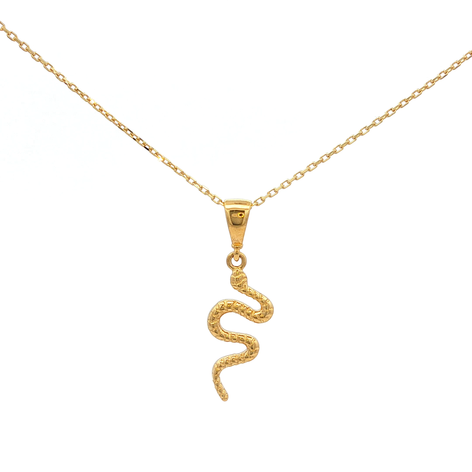 Snake Necklace in Yellow Gold