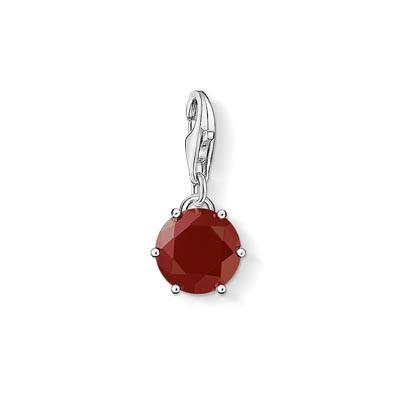 Thomas Sabo Silver Charm Club January Red Agate Charm
