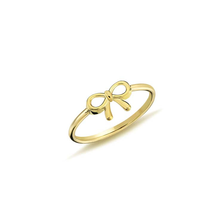 Bow Ring in Yellow Gold
