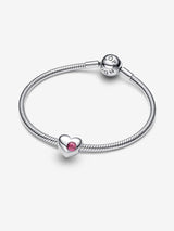 Pandora October Birthstone Heart Charm