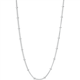 Silver beaded necklace