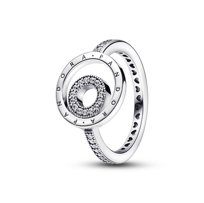 Pandora Signature Logo Circles Pavé Ring - 58